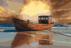  Festés számok szerint - Hajó a tengeren 2 Méret: 40x60cm, Keretezés: Keret nélkül (csak a vászon)