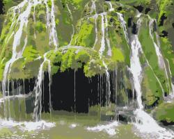 Festés számok szerint - Bigar-vízesés, Románia Méret: 40x50cm, Keretezés: Keret nélkül (csak a vászon)