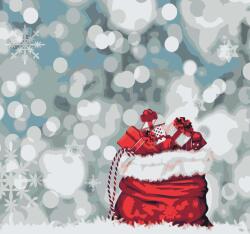  Festés számok szerint - Egy zsák ajándék Méret: 50x50cm, Keretezés: Keret nélkül (csak a vászon)