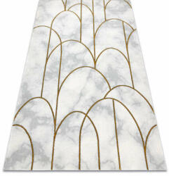 Art EMERALD szőnyeg 1016 glamour, elegáns art deco, márvány krém / arany 140x190 cm (AF445)