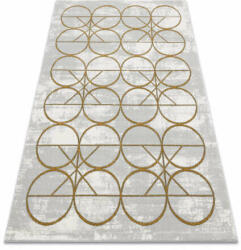 Glamour EMERALD szőnyeg 1010 glamour, elegáns körökben krém / arany 140x190 cm (AF440)