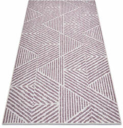 My carpet company kft Szőnyeg COLOR 47176260 SISAL vonalak, háromszögek, bézs / rózsaszín 120x170 cm (B1378)
