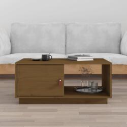 vidaXL Măsuță de cafea, maro miere, 80x50x35, 5 cm, lemn masiv de pin (818263) Masa de cafea