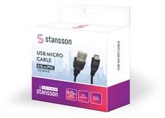 Stansson 15cm USB micro kábel (CS-203-D) - bestbyte