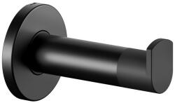 KEUCO Plan törölközőakasztó ajtópufferrel 91 mm, matt fekete 14911370000 (14911370000)