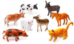 Set 8 figurine pentru copii, animale de la ferma, 12-18 cm (NBNGJ286)