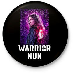 printfashion Warrior Nun - Kitűző, hűtőmágnes - Fekete (10942724)