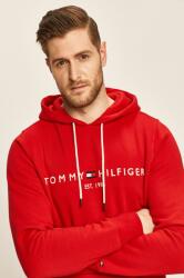 Tommy Hilfiger felső piros, férfi, nyomott mintás, kapucnis - piros M