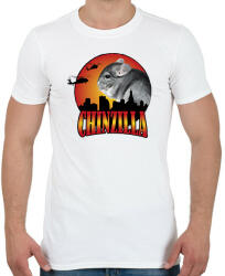 printfashion Chinzilla - Férfi póló - Fehér (10953860)