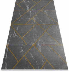 Glamour EMERALD szőnyeg 1012 glamour, elegáns geometriai, márvány szürke / arany 200x290 cm (AF361)