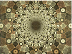 Artgeist Fotótapéta - Brown mosaic - terkep-center - 33 990 Ft