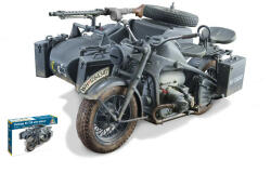 Italeri Machetă moto Italeri [1: 9] - Zundapp KS 750 W/Sidecar Kit plastic - Necesită lipire și vopsire (BLC-IT7406)