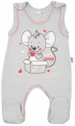 NEW BABY Baba rugdalózó New Baby Mouse szürke - babyboxstore