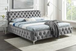LuxD Design ágy Rococo 180 x 200 cm szürke bársony - raktáron
