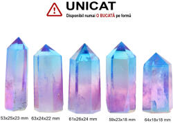 Obelisc Cuart Aura Titan Cristal Natural 1 Varf - 1 Buc - concepttropic - 51,00 RON