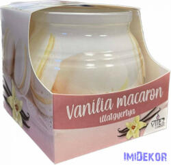  Illatos poharas gyertya 70g illatmécses - Vanília macaron