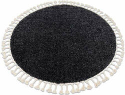 Berber Szőnyeg BERBER 9000 kör szürke Rojt shaggy kör 160 cm (GR3865)