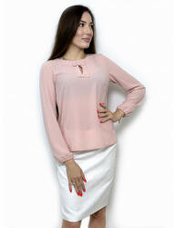mar. fashion Дамска блуза с дълъг ръкав цвят пепел от рози (02229-53a-01)