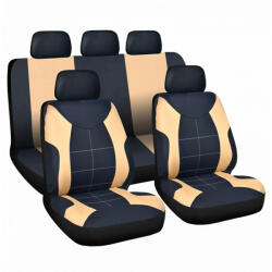 AVEX Set huse scaun auto ieftine, Universale 9 piese, model ELEGANCE (AVX-HSA008) - gabiluciauto
