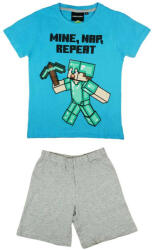 FashionUk 2 részes nyári fiú pizsama Minecraft mintával