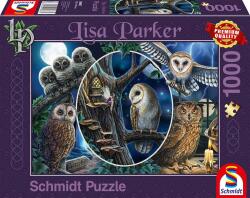 Schmidt Spiele Puzzle Schmidt din 1000 de piese - Lisa Parker Mysterious Owls (59667)