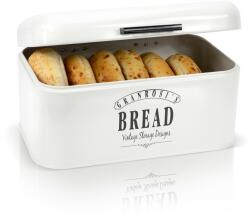 Klarstein Delaware, cutie pentru pâine, metal, 30 x 16 x 20, 5 cm, capac cu balamale, găuri de ventilație (ACB4-DelawareS) (ACB4-DelawareS)