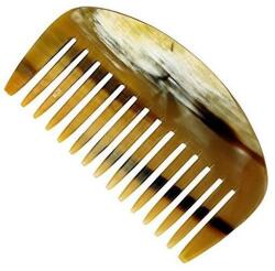 Golddachs Pieptene pentru descurcarea părului, 10 cm - Golddachs Horn Afro Comb