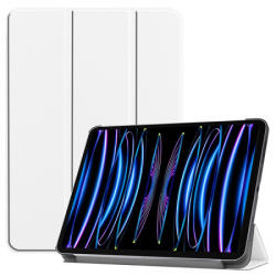 Triple Folding bőrhatású támasztós fliptok Apple iPad 11 (2022, 4. gen), fehér