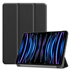  Triple Folding bőrhatású támasztós fliptok Apple iPad 11 (2022, 4. gen), fekete