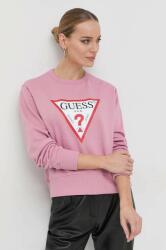 GUESS bluza femei, culoarea roz, cu imprimeu 9BYY-BLD0J4_30A