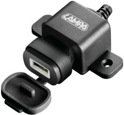 LAMPA USB FIX-PLUG - IP64 USB töltőaljzat motorkerékpárra - 12/24V - 2400mA - extracar