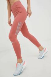adidas Performance leggins de alergare Own The Run Winter femei, culoarea portocaliu, cu imprimeu 9BYY-LGD0BH_32X