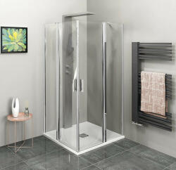 POLYSAN Zoom Line szögletes zuhanykabin 90x90 cm transzparent üveg, króm ZL5415 (ZL5415)