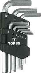 TOPEX Imbuszkulcs Klt. 9r. 1, 5-10mm Topex (35d955)