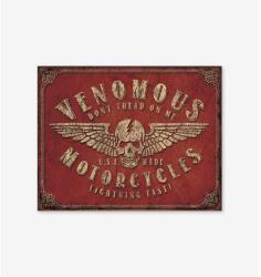Tac Signs - Plăcuță metalică decorativă [32x41cm] - Venomous Motorcycles (DCC-TACD1874)