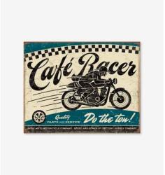 Tac Signs - Plăcuță metalică decorativă [32x41cm] - Cafe Racer
