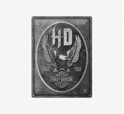 Tac Signs - Plăcuță metalică decorativă 3D [30x40cm] - Harley Eagle (DCC-TAC3D23267)