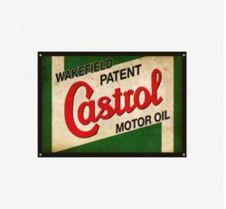 Tac Signs - Plăcuță metalică decorativă [30x40cm] - Castrol Oil Logo (DCC-TACBK10130B)