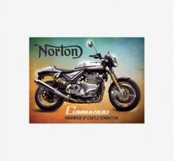 Tac Signs - Plăcuță metalică decorativă [30x40cm] - Norton Commando (DCC-TACBK20077)