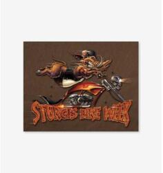 Tac Signs - Plăcuță metalică decorativă [32x41cm] - Sturgis Modern Boar (DCC-TACD1399)