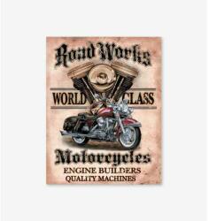 Tac Signs - Plăcuță metalică decorativă [32x41cm] - Road Works (DCC-TACD1536)