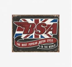 Tac Signs - Plăcuță metalică decorativă [32x41cm] - Bsa Union Jack (DCC-TACD2108)