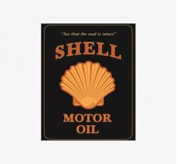 Tac Signs - Plăcuță metalică decorativă [30x38.5cm] - Shell Motor Oil (DCC-TACR98579)