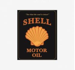 Tac Signs - Plăcuță metalică decorativă [30x38.5cm] - Shell Motor Oil