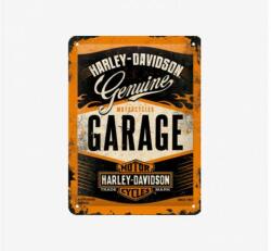 Tac Signs - Plăcuță metalică decorativă 3D [15x20cm] - Harley Garage