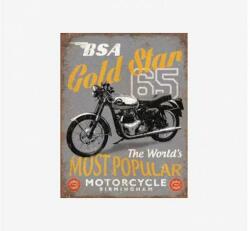Tac Signs - Plăcuță metalică decorativă [32x41cm] - Bsa Gold Star 65 (DCC-TACD2107)