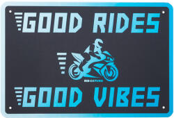 Oxford - Plăcuță metalică decorativă - GOOD VIBES - 30x20cmx0.25mm (OX-OX379)
