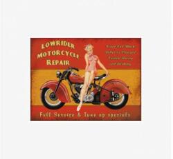 Tac Signs - Plăcuță metalică decorativă [30x40cm] - Low Rider Motorcycles (DCC-TACBK20013)