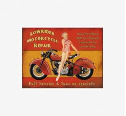 Tac Signs - Plăcuță metalică decorativă [30x40cm] - Low Rider Motorcycles