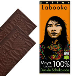Zotter Labooko Maya 100%-os kézműves étcsokoládé Belize-i kakaóból